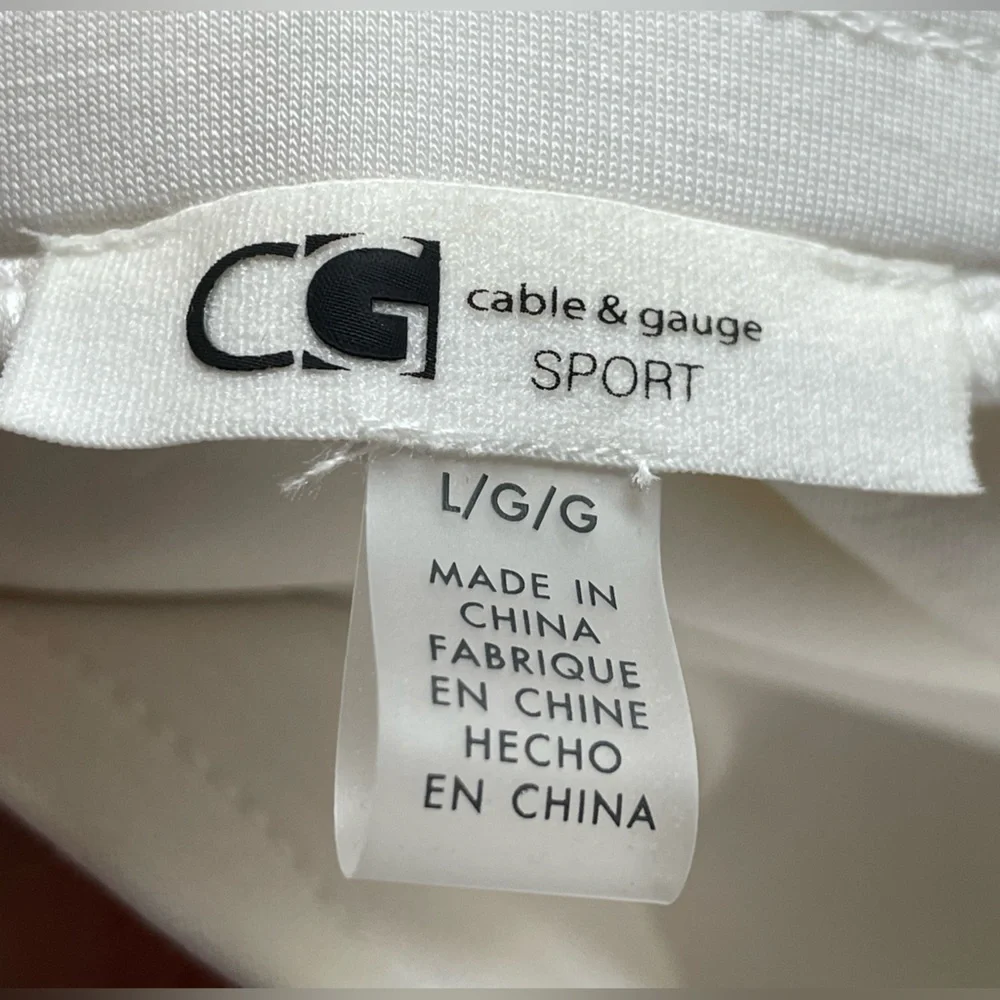 Cable And Gauge Sporty White Skirt Size Large